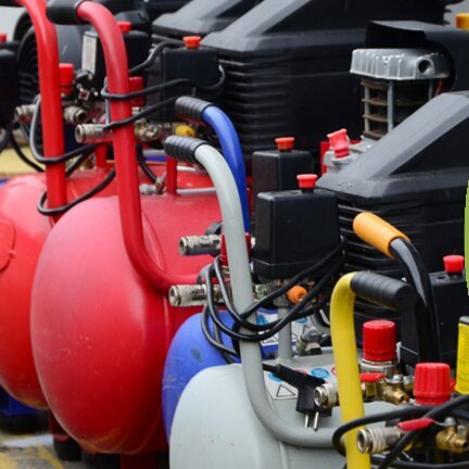 Air compressors available for rent from Khushab International