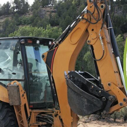 Backhoe loader available for rent from Khushab International