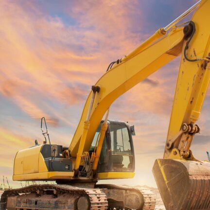 Excavator available for rent from Khushab International