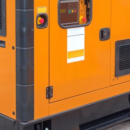 Canopied generator available for rent from Khushab International