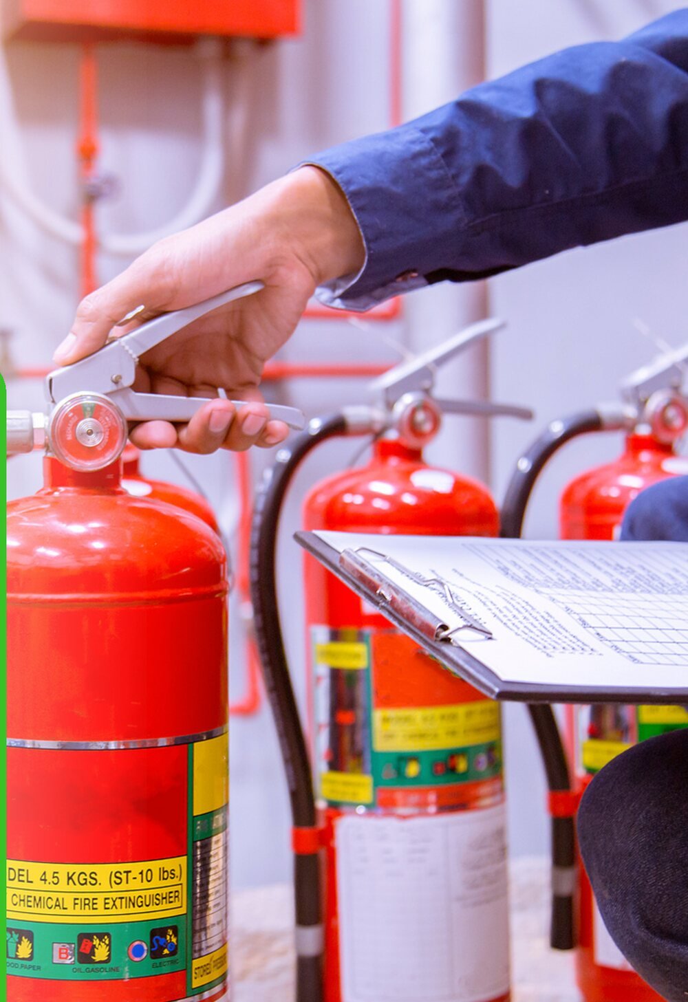 Fire extinguisher inspection