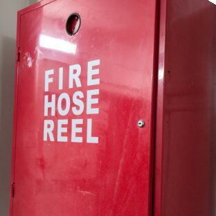 Fire hose reel cabinet