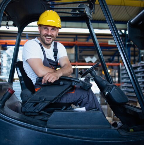 Forklift operator